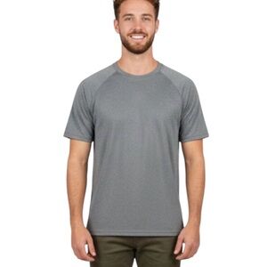 Glacier Performance Heather Grey Men's Tee